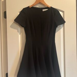 Zara Fit and Flare Classic Black Mini Dress